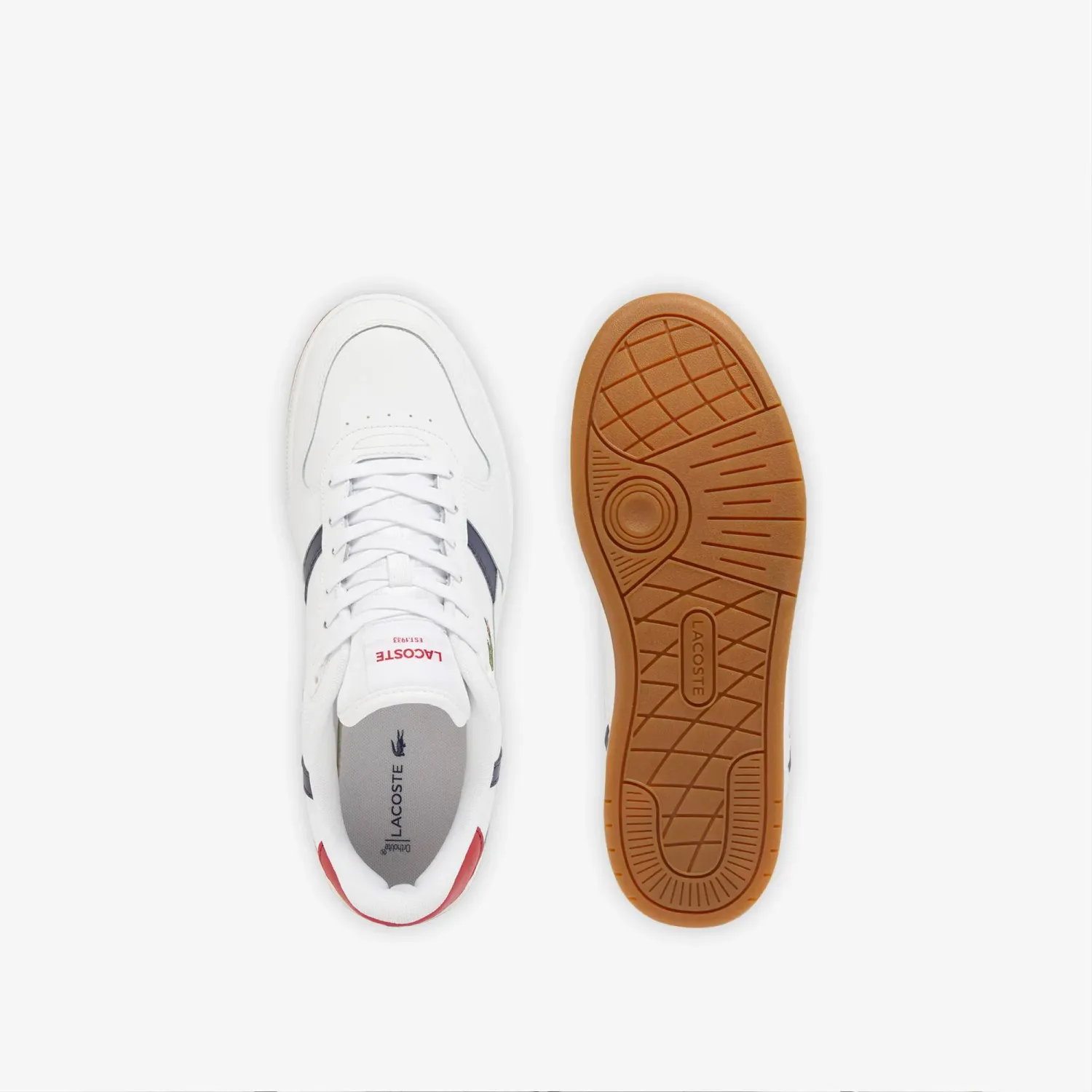 Zapatillas Lacoste Urbanas Hombre T-Cllip Set 224 8 color blanco | Platanitos