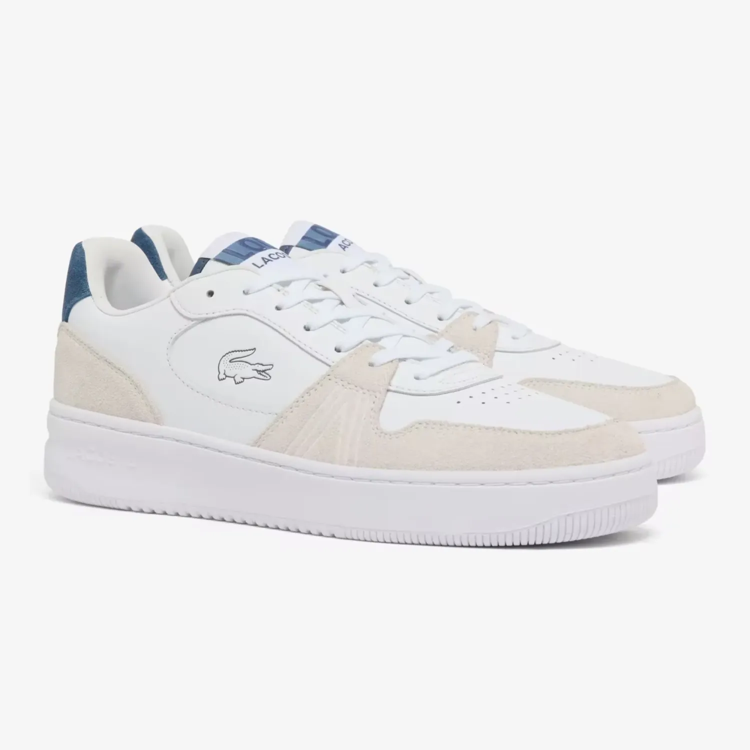 Zapatillas Lacoste Urbanas Hombre L001 Set color blanco / azul | Platanitos