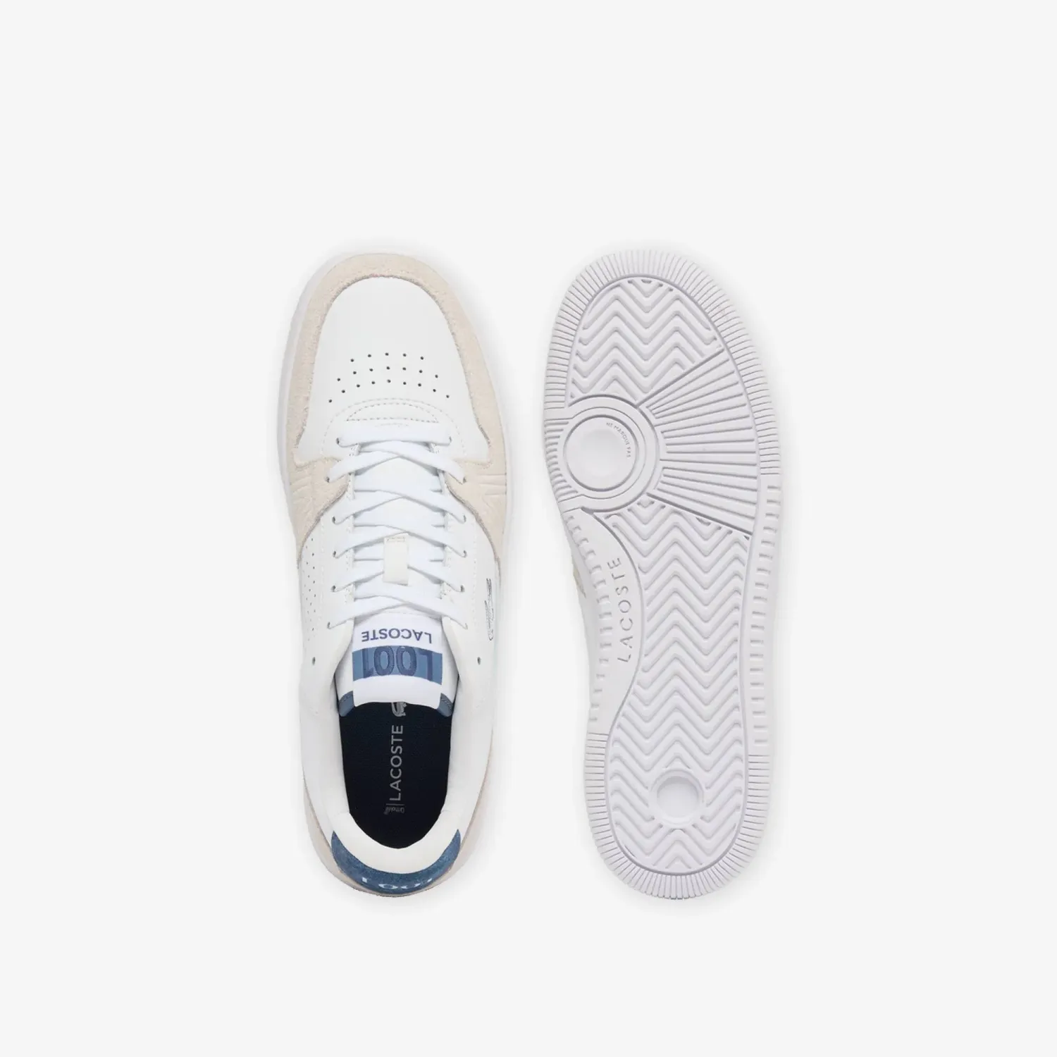 Zapatillas Lacoste Urbanas Hombre L001 Set color blanco / azul | Platanitos
