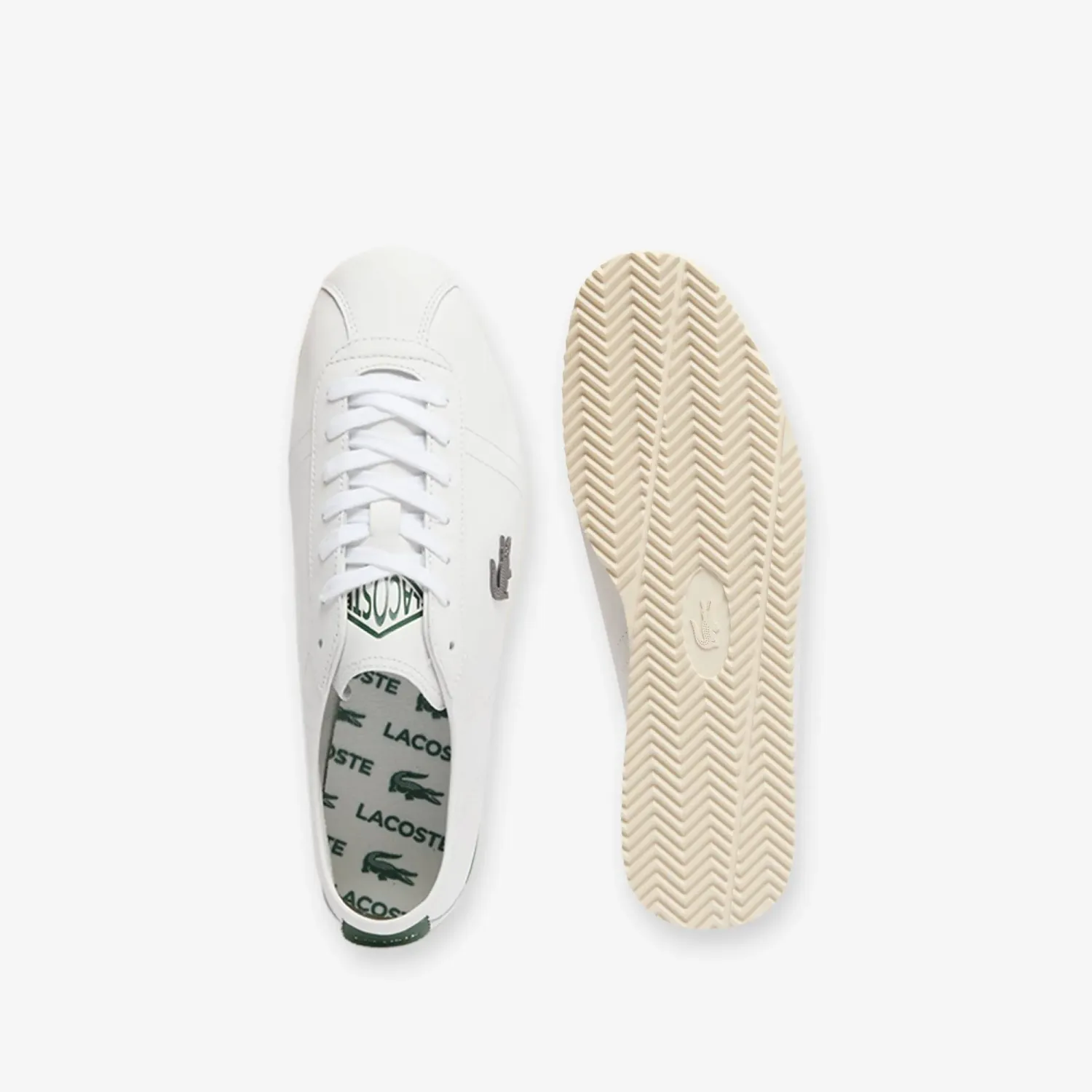 Zapatillas Lacoste Urbanas Hombre Club-Low color blanco | Platanitos