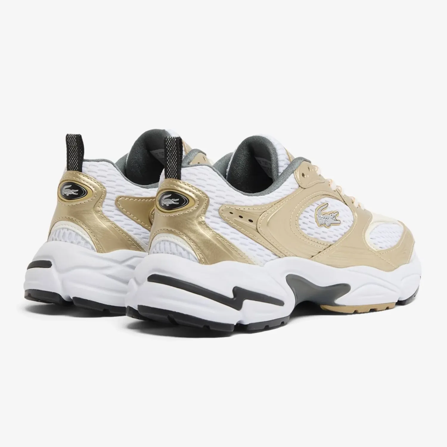 Zapatillas Lacoste Urbanas Mujer Storm 96 2k color blanco / beige | Platanitos