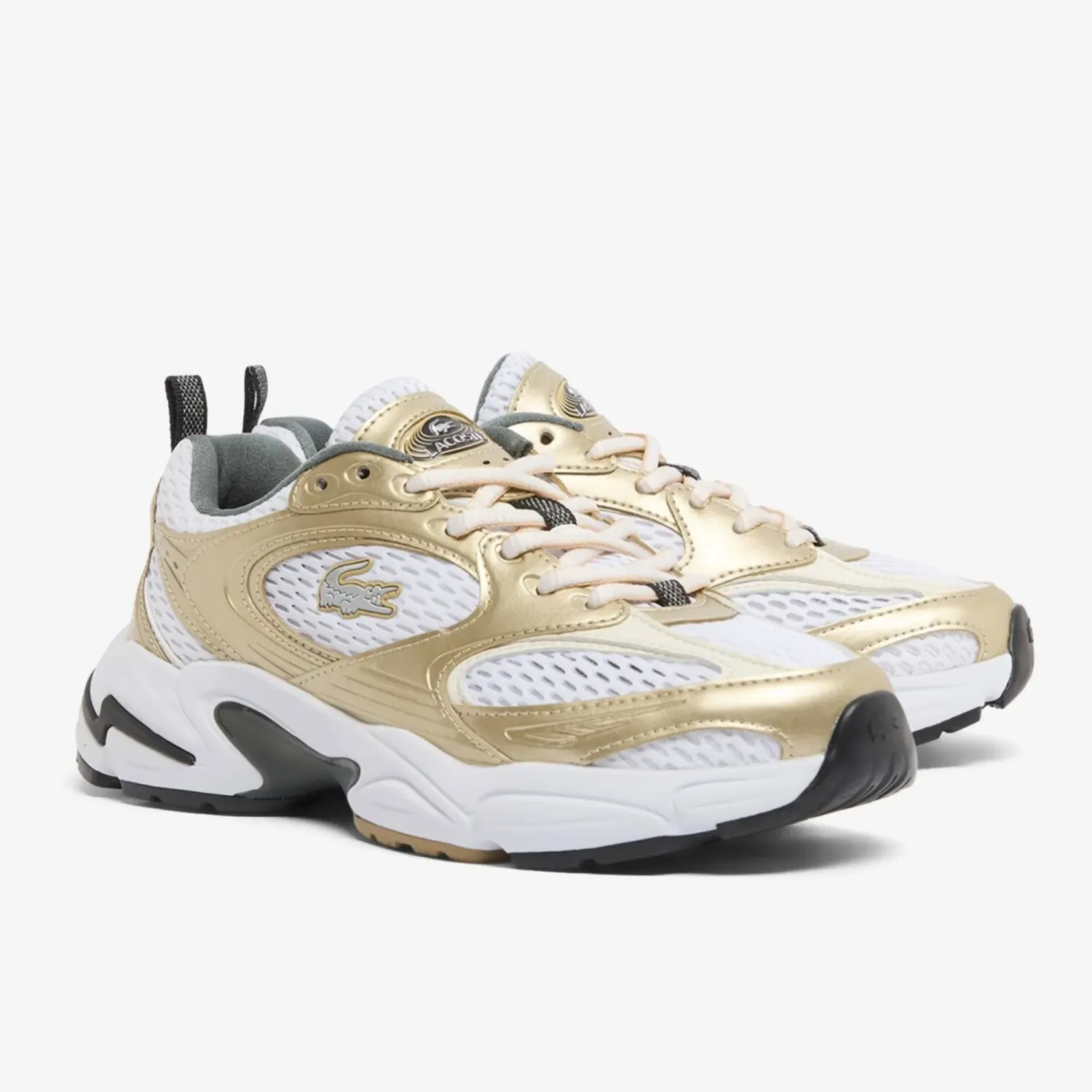 Zapatillas Lacoste Urbanas Mujer Storm 96 2k color blanco / beige | Platanitos