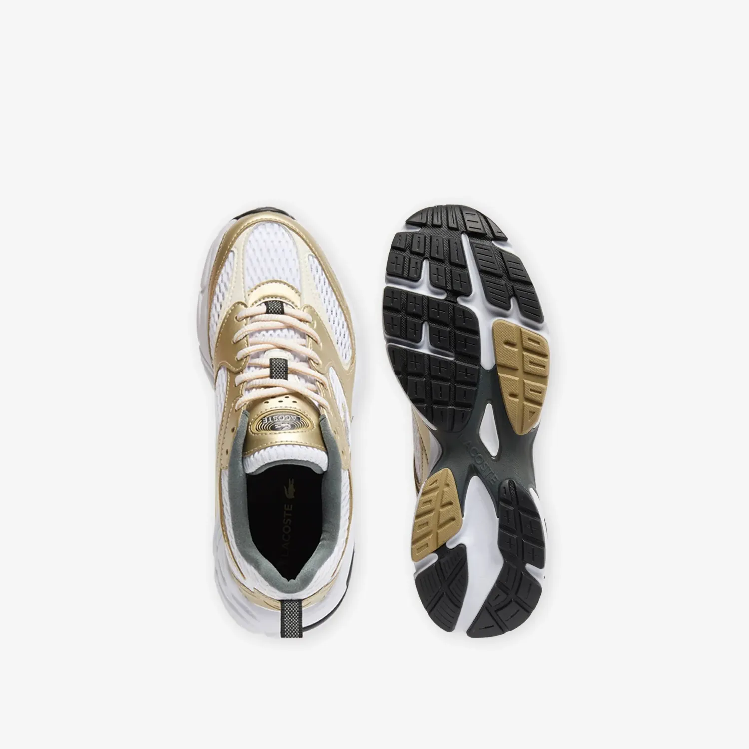 Zapatillas Lacoste Urbanas Mujer Storm 96 2k color blanco / beige | Platanitos