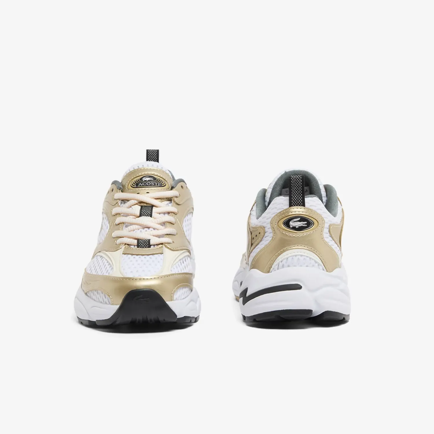 Zapatillas Lacoste Urbanas Mujer Storm 96 2k color blanco / beige | Platanitos