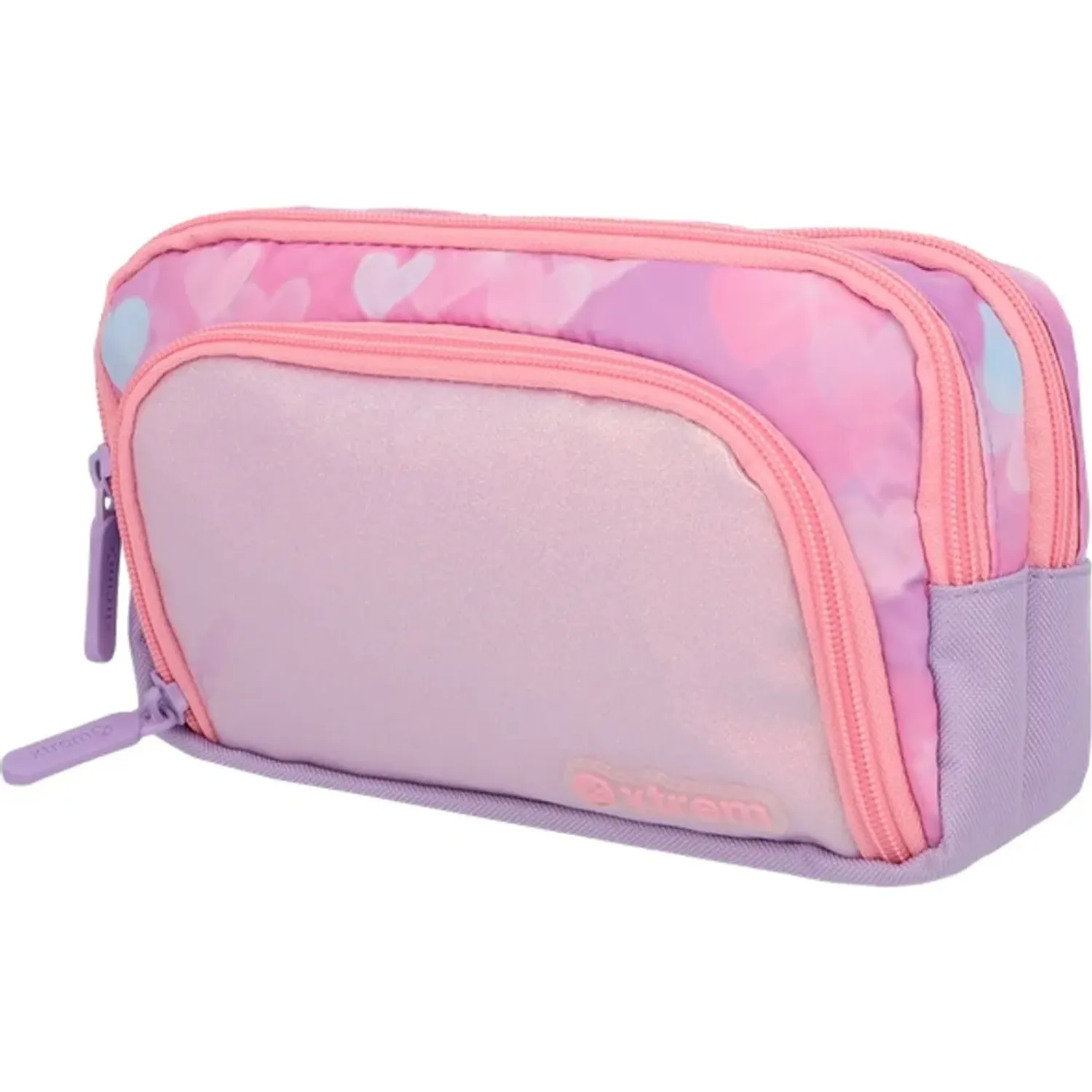 Xtrem Cartuchera Xtrem Niña Zip-Art 6xt color rosado | Platanitos