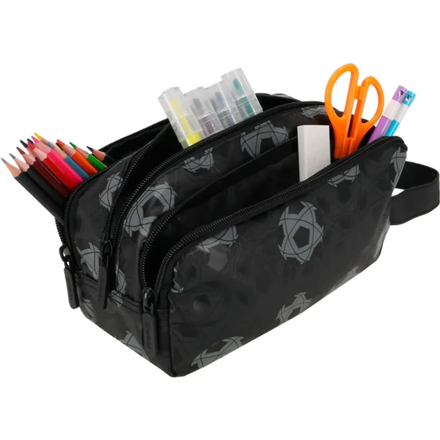 Xtrem Cartuchera Xtrem Niño University+ 6xt color negro | Platanitos