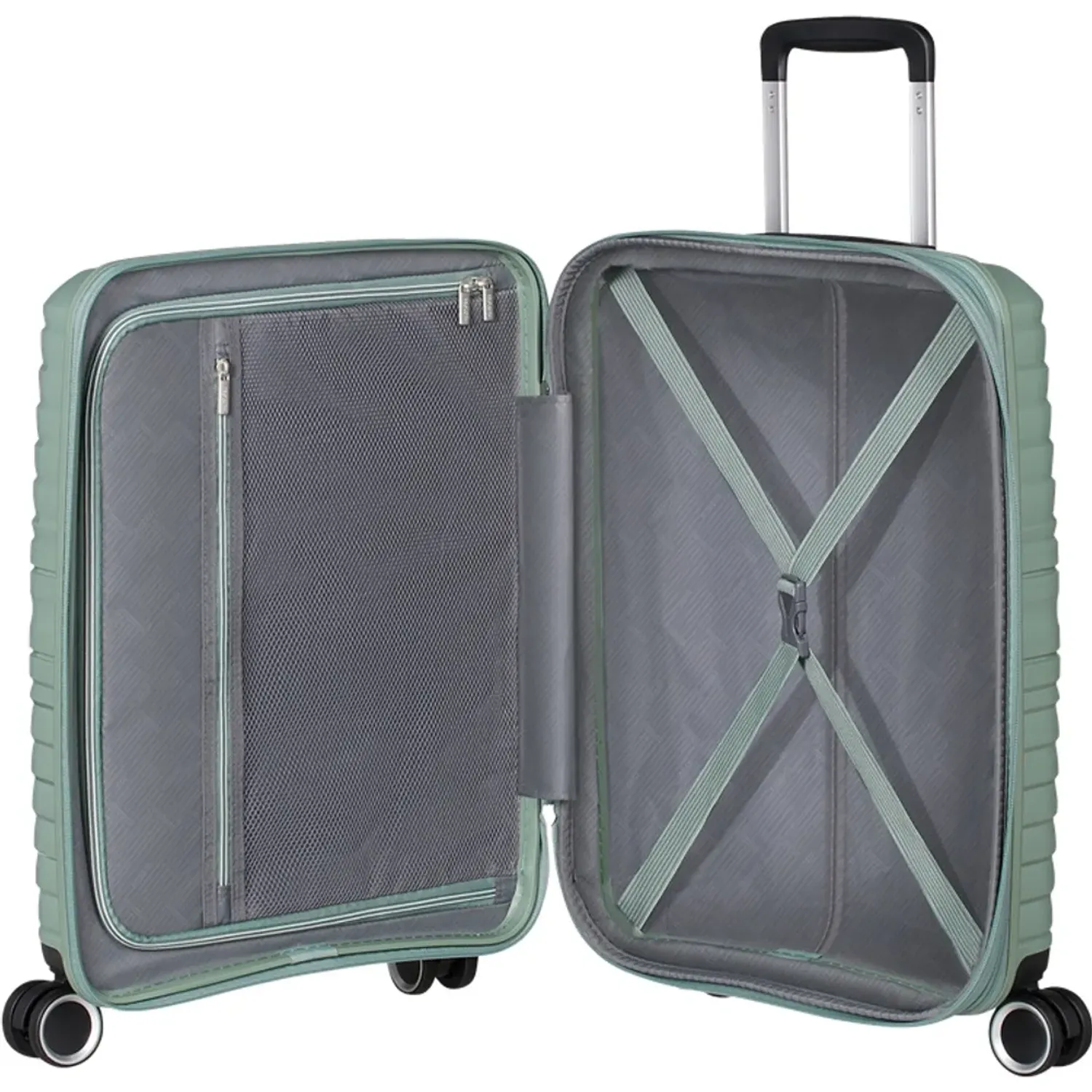 American tourister Maleta American Tourister Rigida Unisex Flytwist Cabina color verde | Platanitos