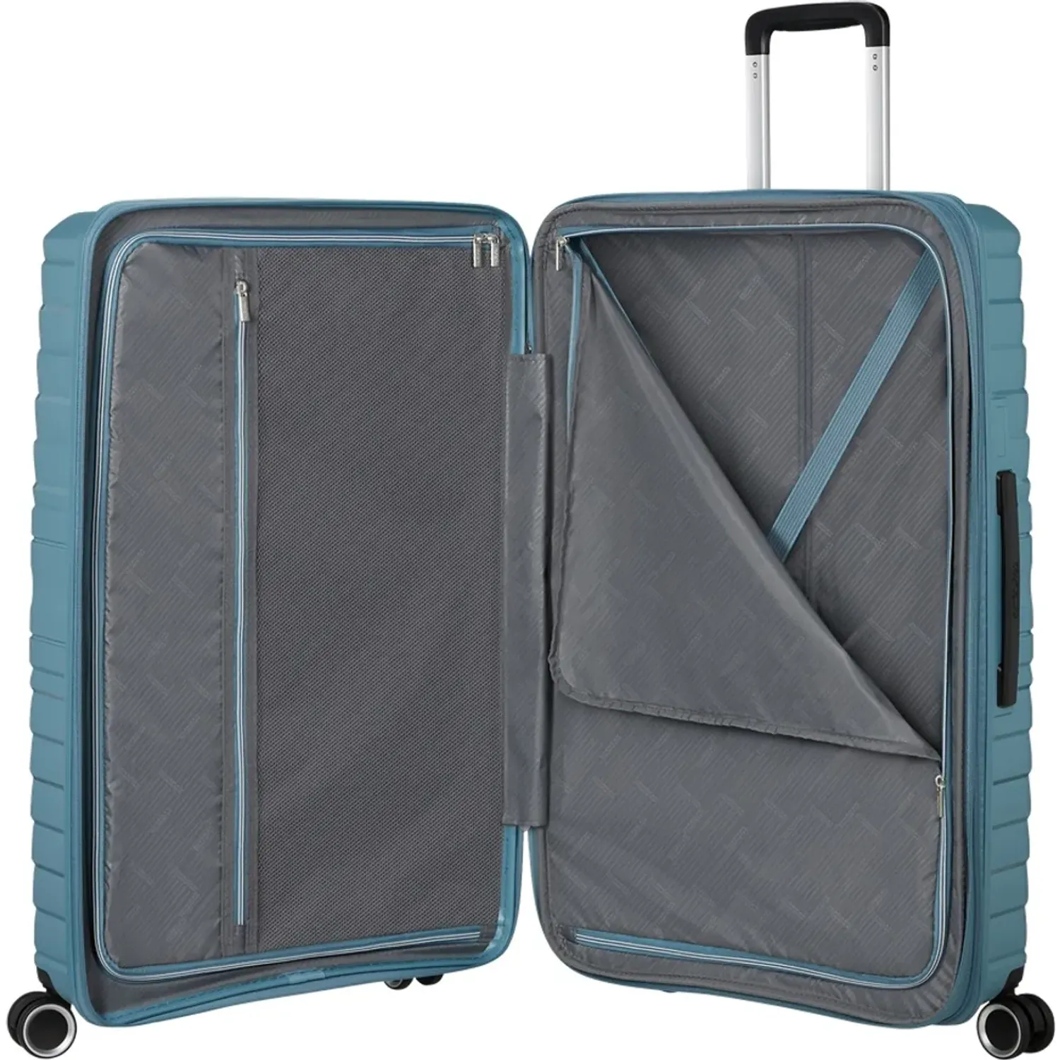 American tourister Maleta American Tourister Rigida Unisex Flytwist Grande color celeste | Platanitos