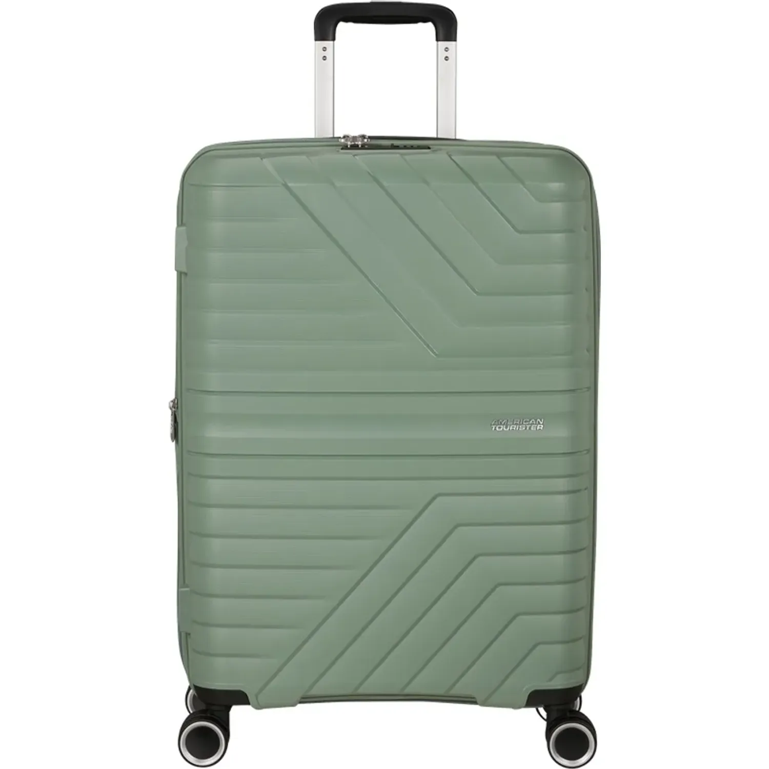 Maleta American Tourister Rigida Unisex Flytwist Mediana color verde | Platanitos