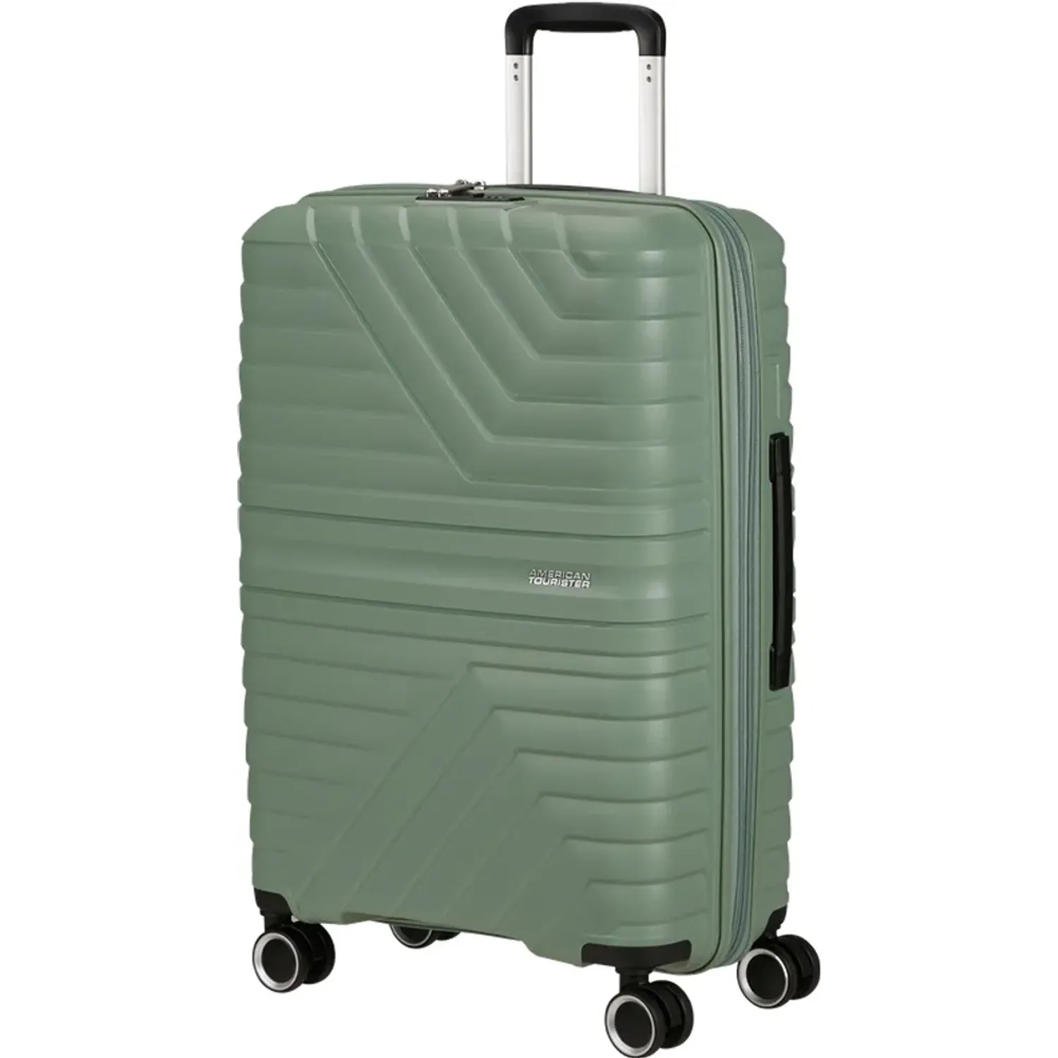 Maleta American Tourister Rigida Unisex Flytwist Mediana color verde | Platanitos