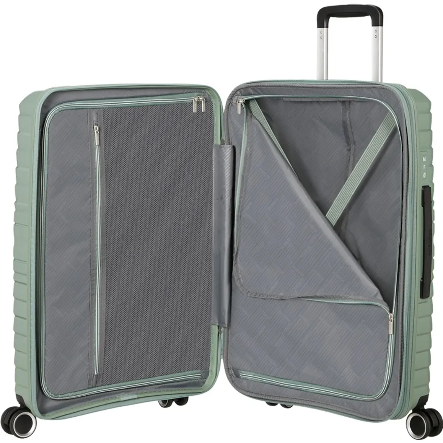 Maleta American Tourister Rigida Unisex Flytwist Mediana color verde | Platanitos
