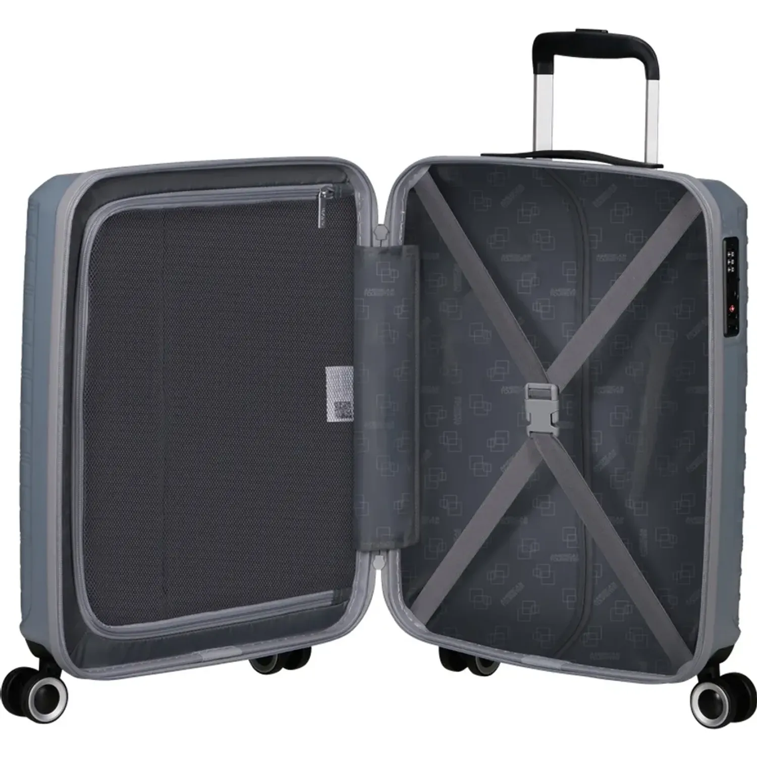 American tourister Maleta American Tourister Rigida Unisex Surftime Cabina color plateado | Platanitos