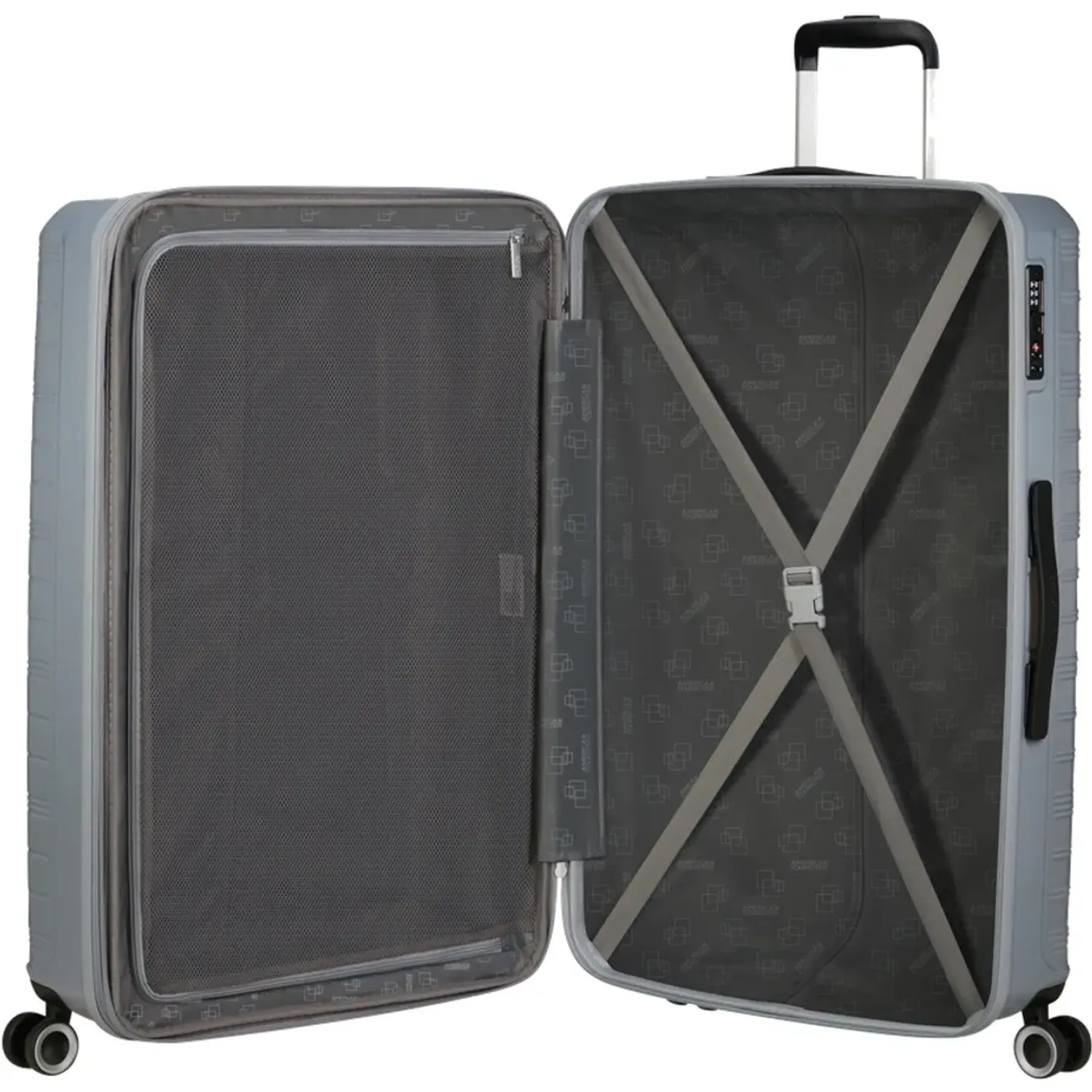 American tourister Maleta American Tourister Rigida Unisex Surftime Grande color plateado | Platanitos