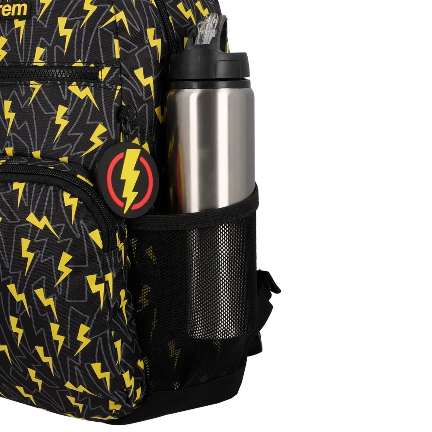 Mochila Xtrem Niño Bolt 6xt color negro | Platanitos