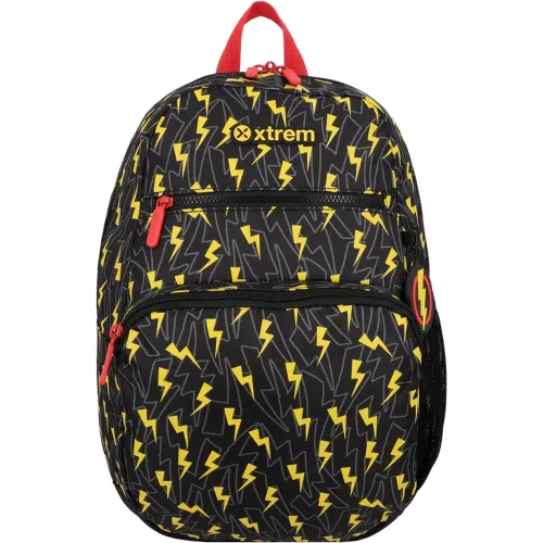 Mochila Xtrem Niño Bolt 6xt color negro | Platanitos