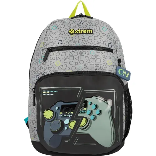 Mochila Xtrem Niño Bolt 6xt color gris | Platanitos