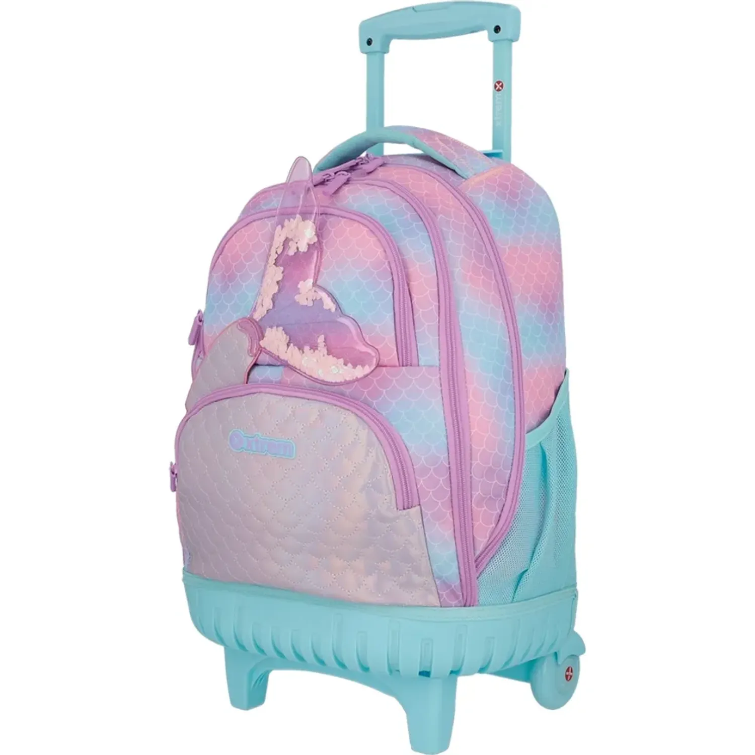 Mochila Xtrem Con Ruedas Niña Cross 6xt color lila | Platanitos