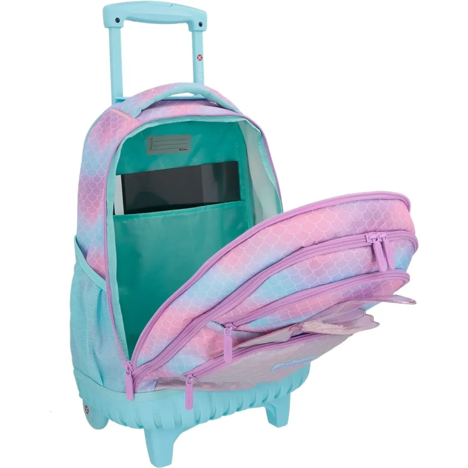 Mochila Xtrem Con Ruedas Niña Cross 6xt color lila | Platanitos