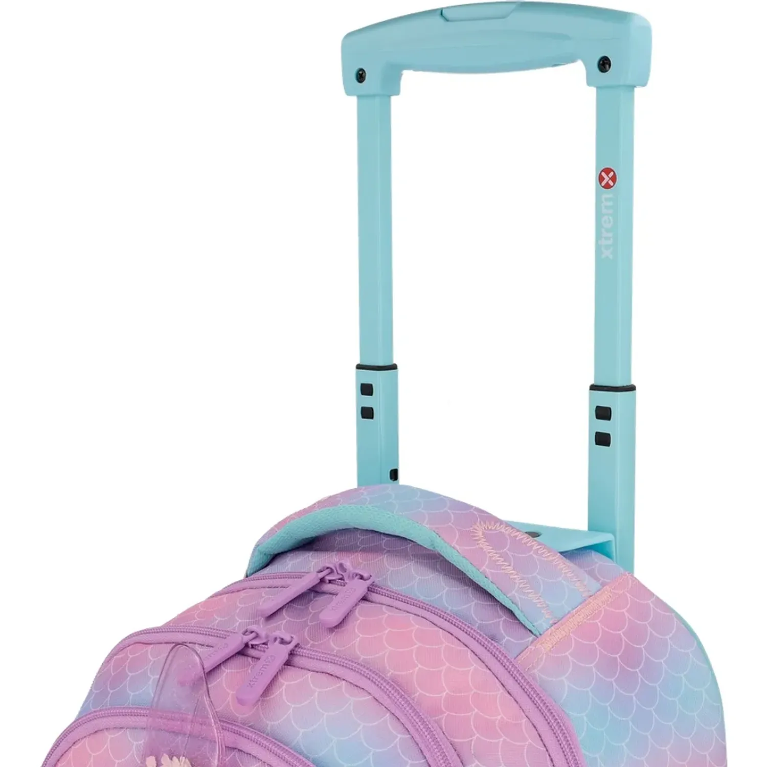 Mochila Xtrem Con Ruedas Niña Cross 6xt color lila | Platanitos