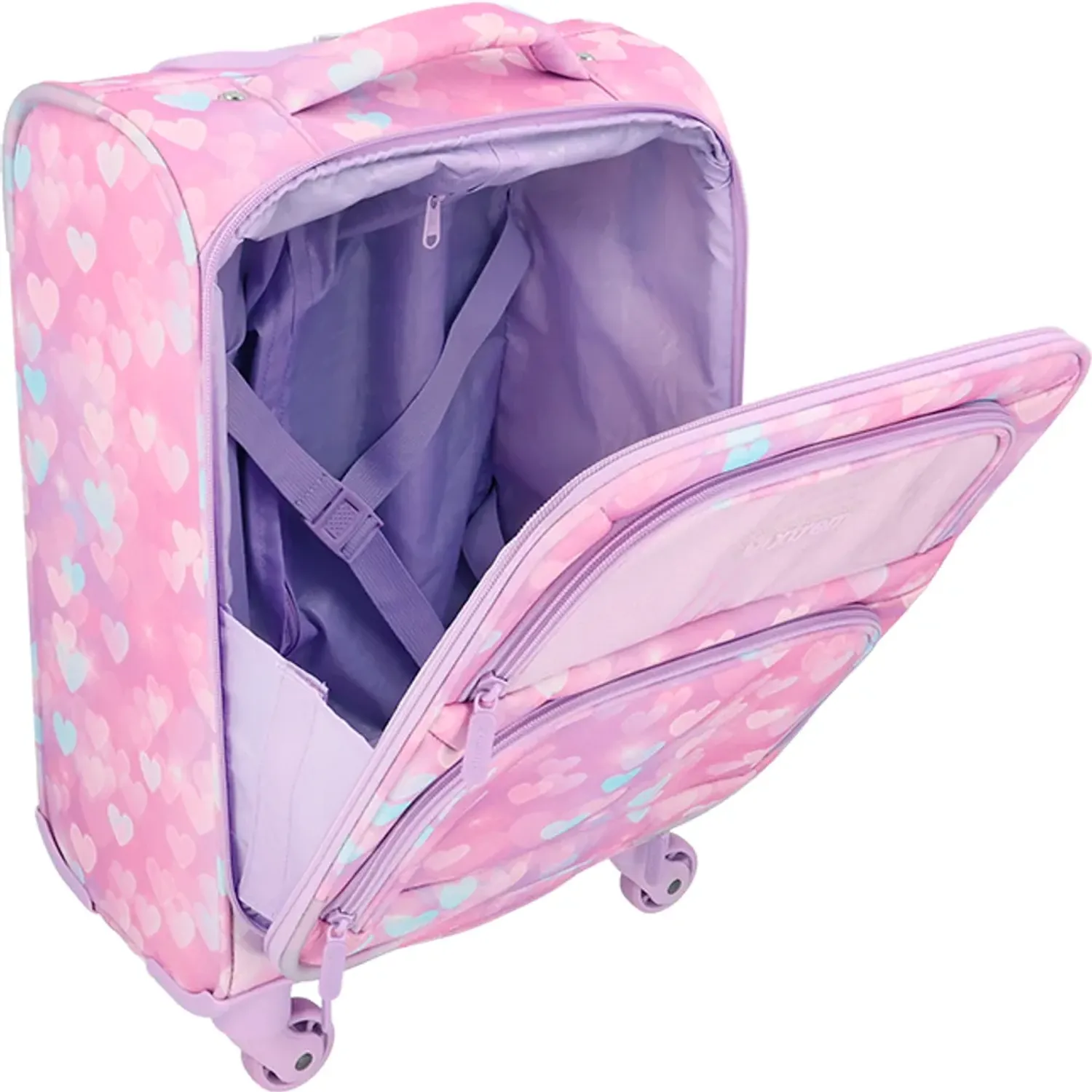 Set Xtrem Mochila Con Ruedas Niña Speedy Pack 6xt color rosado | Platanitos