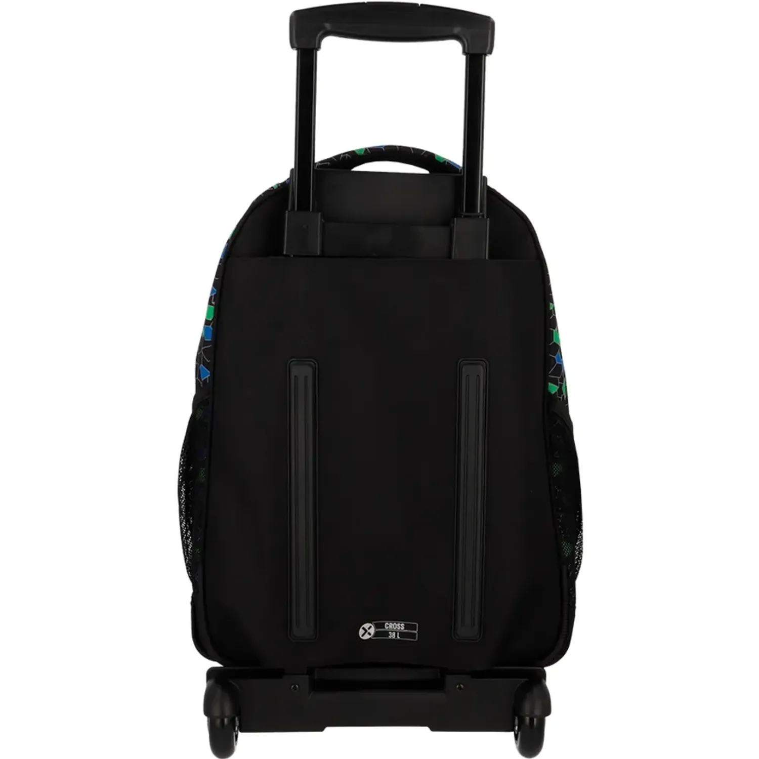 Mochila Xtrem Con Ruedas Niño Cross 6xt color negro | Platanitos