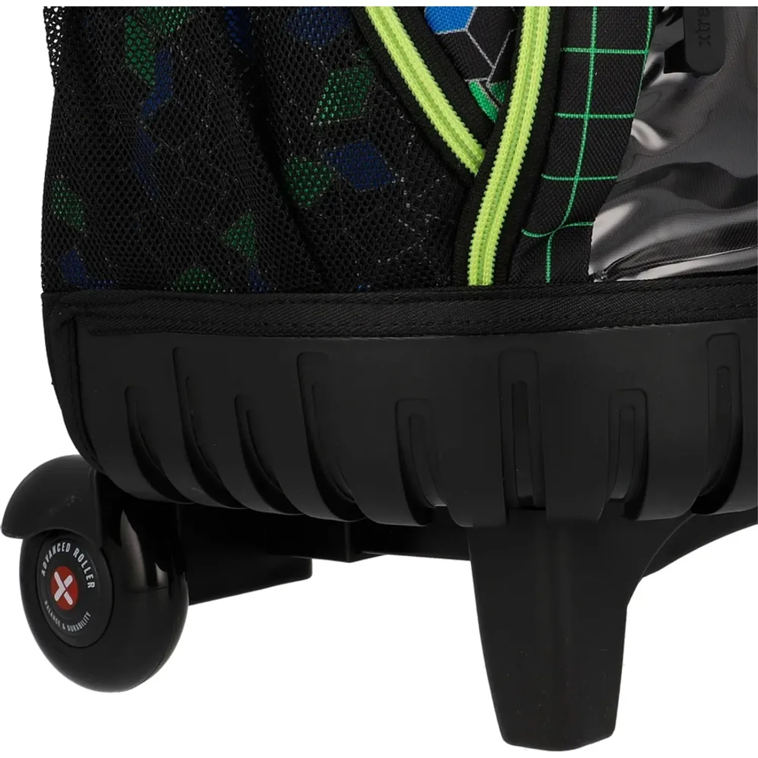 Mochila Xtrem Con Ruedas Niño Cross 6xt color negro | Platanitos