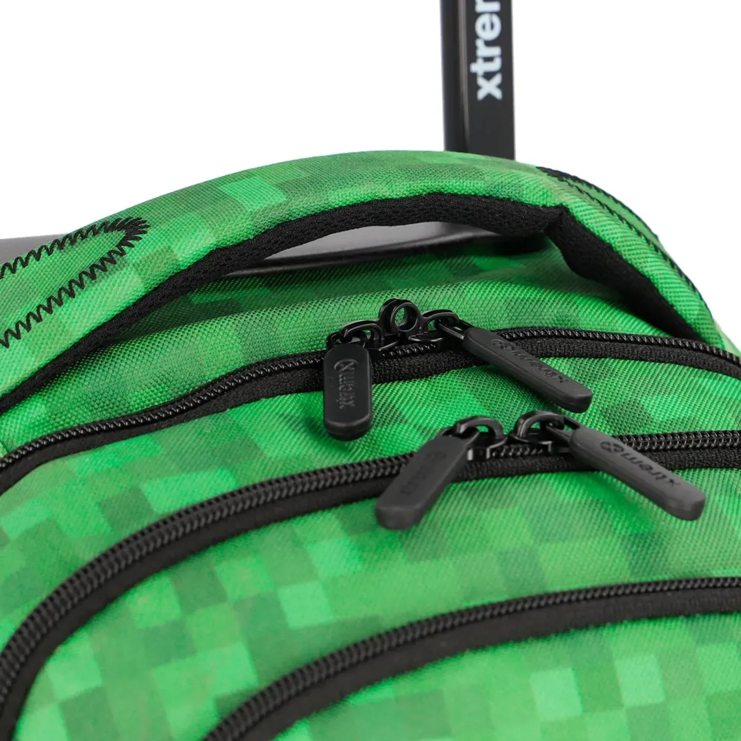 Mochila Xtrem Con Ruedas Niño Cross 6xt color verde | Platanitos