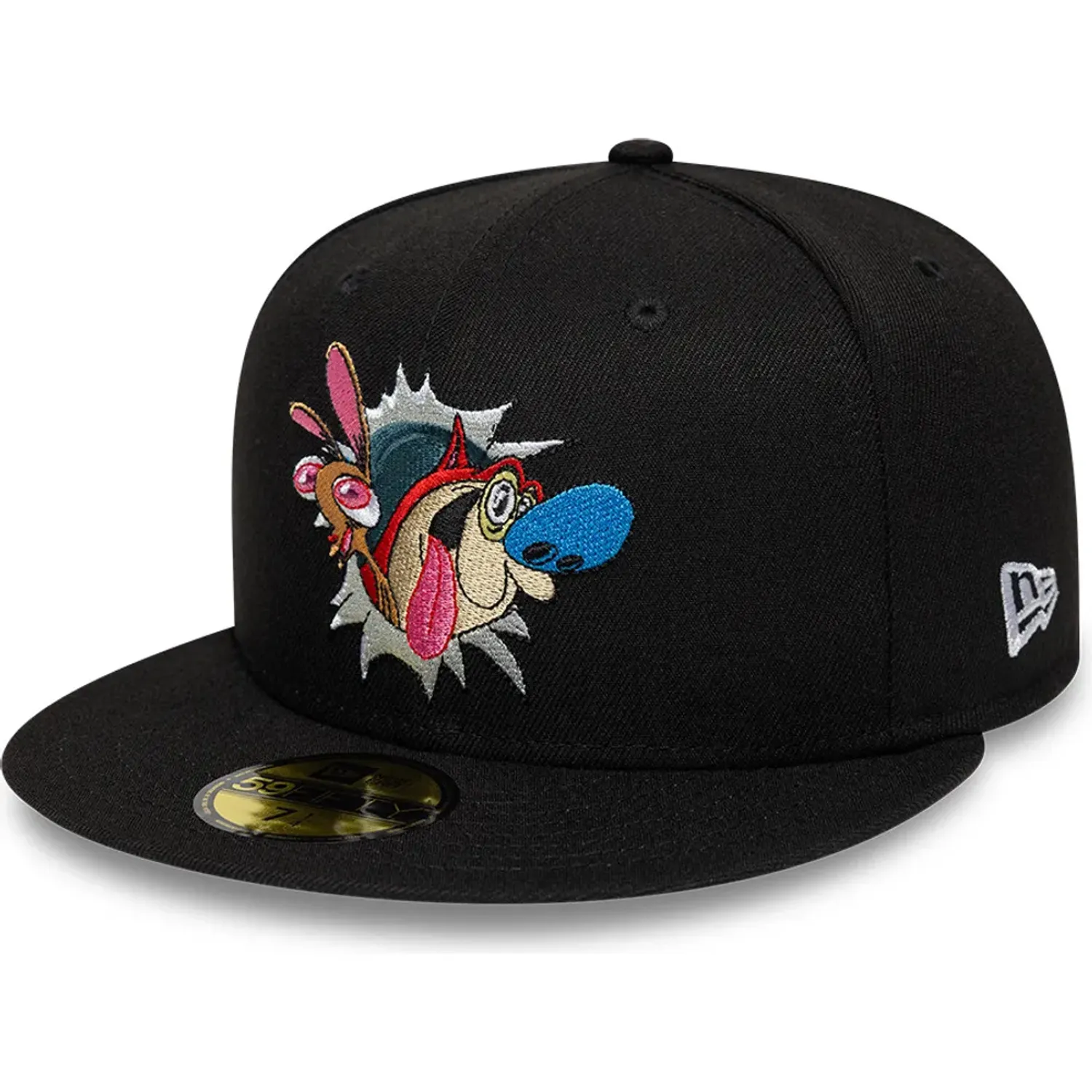 Gorra New Era Urbana Unisex Ren And Stimpy 5950 color negro | Platanitos
