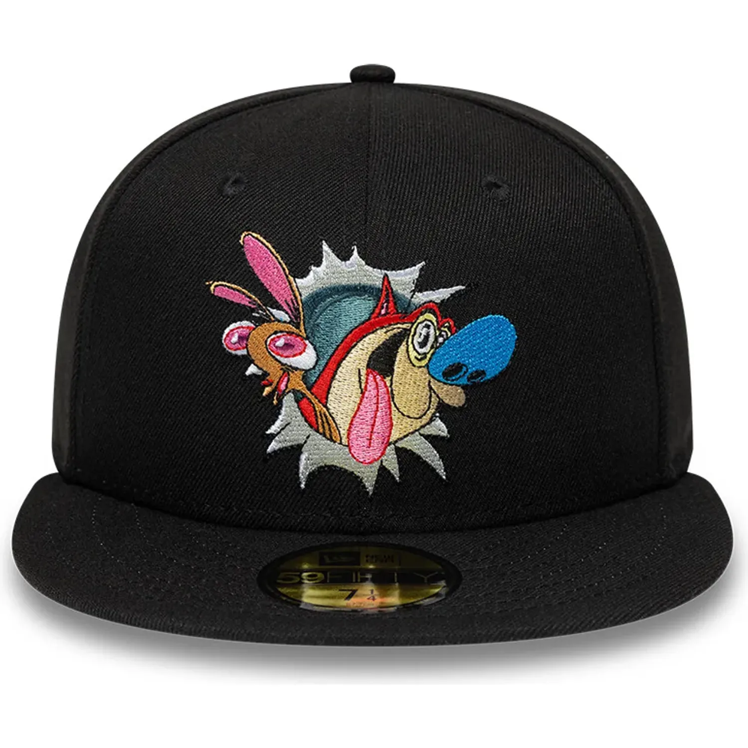 Gorra New Era Urbana Unisex Ren And Stimpy 5950 color negro | Platanitos