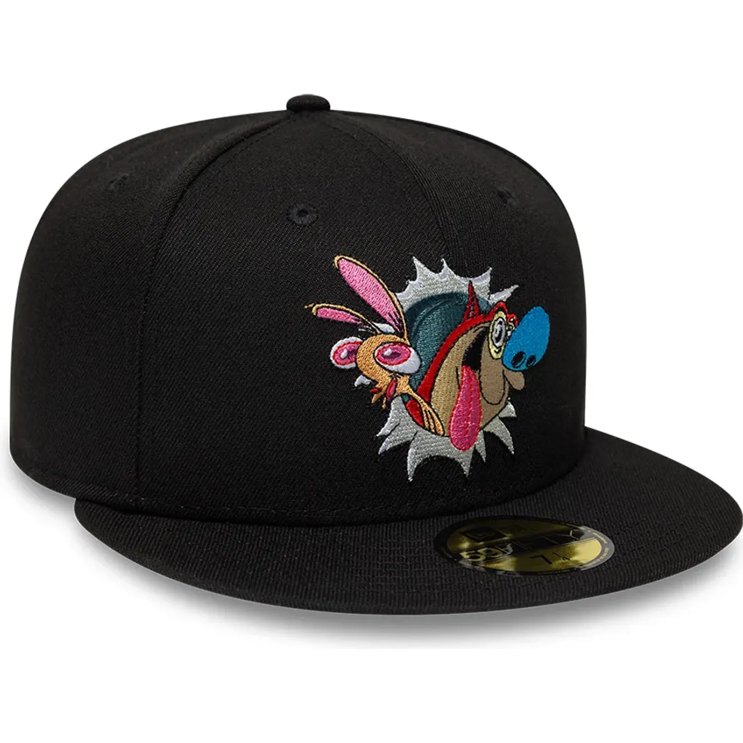 Gorra New Era Urbana Unisex Ren And Stimpy 5950 color negro | Platanitos