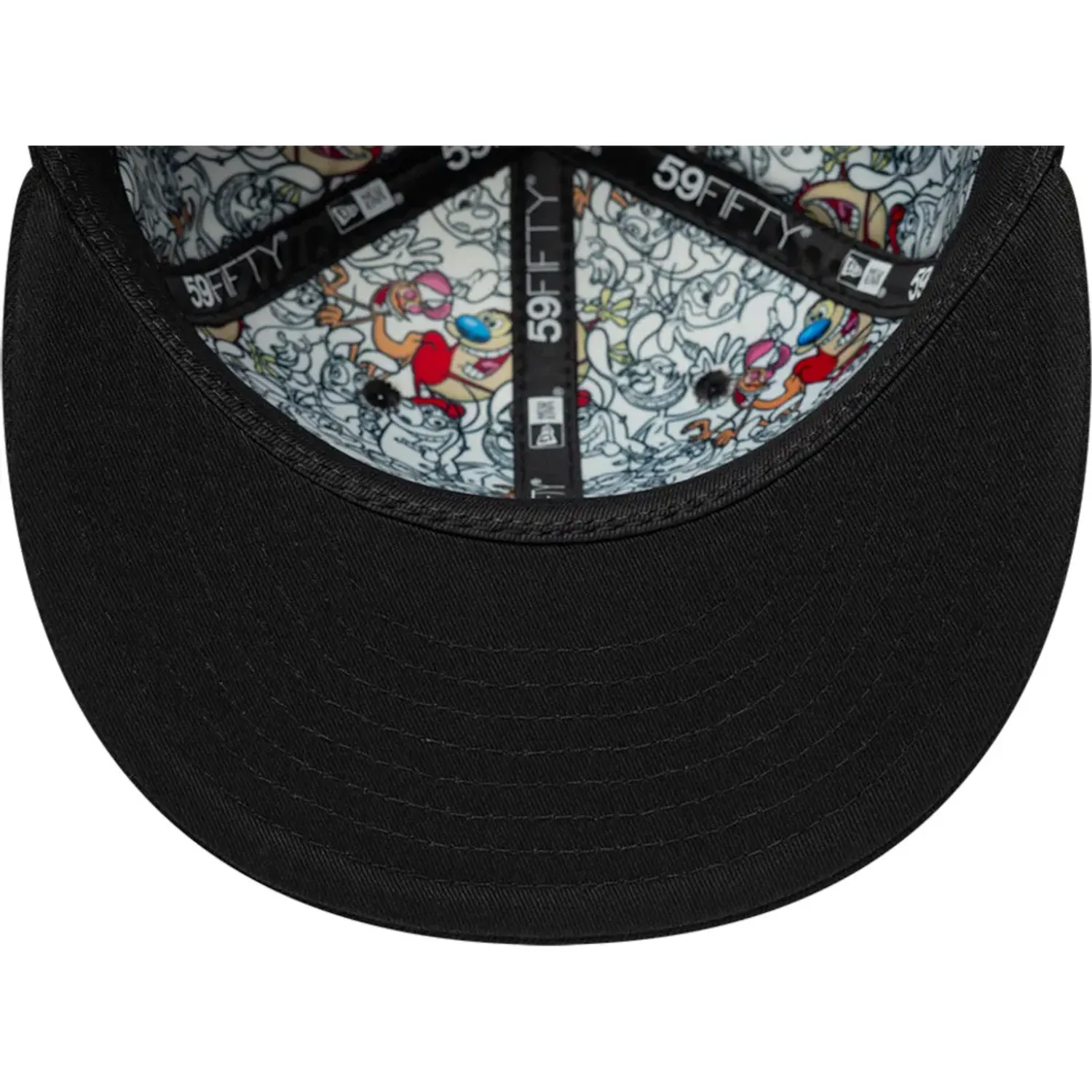 Gorra New Era Urbana Unisex Ren And Stimpy 5950 color negro | Platanitos