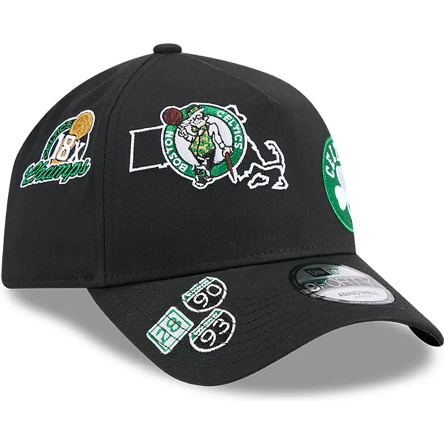 NEW ERA Gorra New Era Urbana Unisex Boston Celtics 940 color negro | Platanitos