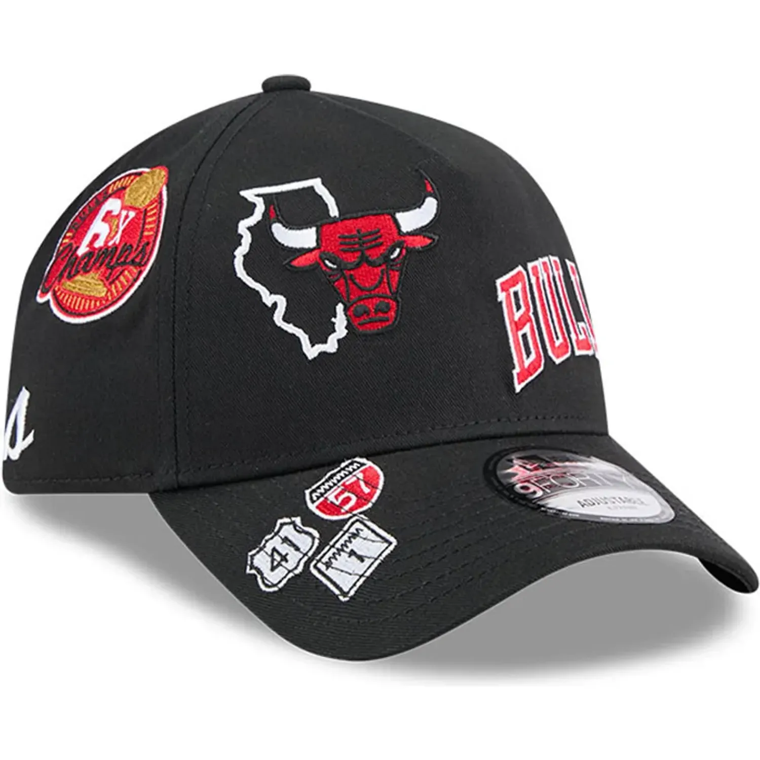 NEW ERA Gorra New Era Urbana Unisex Chicago Bulls 940 color negro | Platanitos