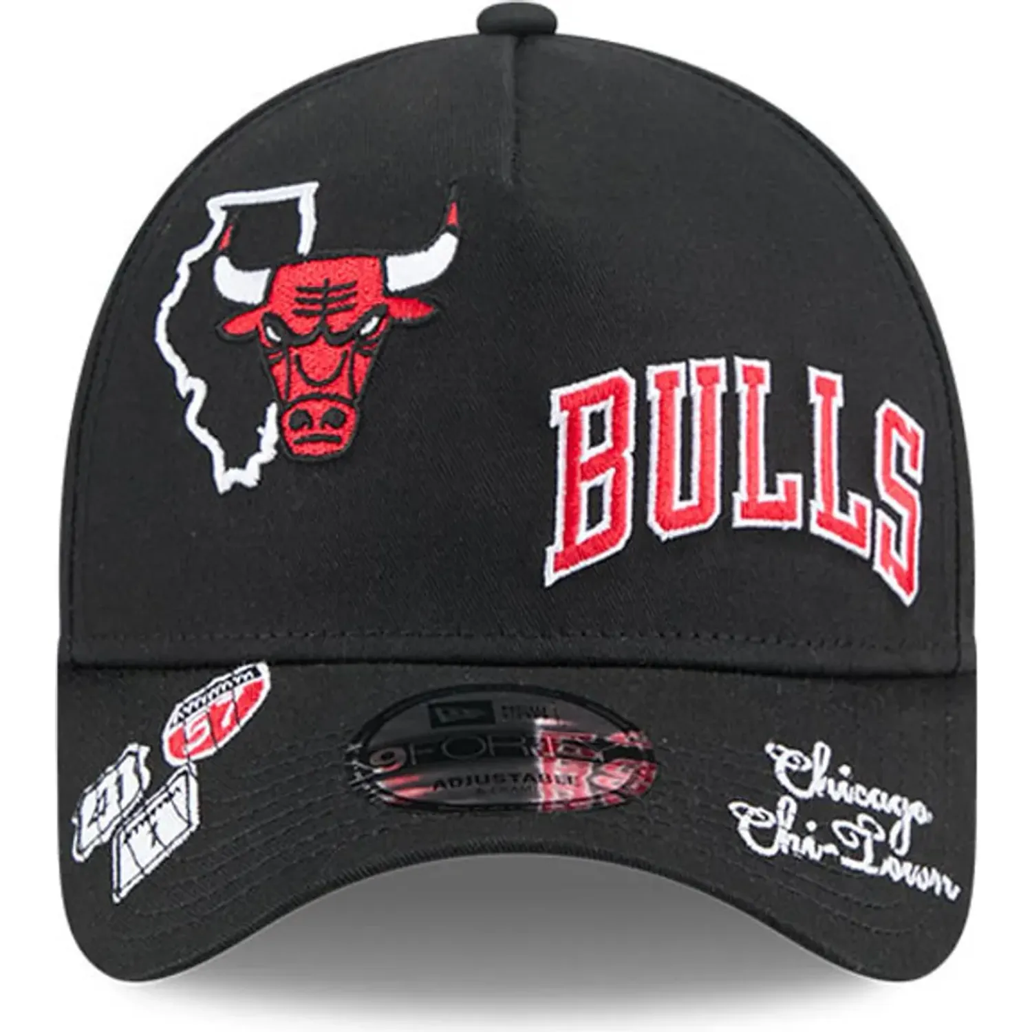 NEW ERA Gorra New Era Urbana Unisex Chicago Bulls 940 color negro | Platanitos