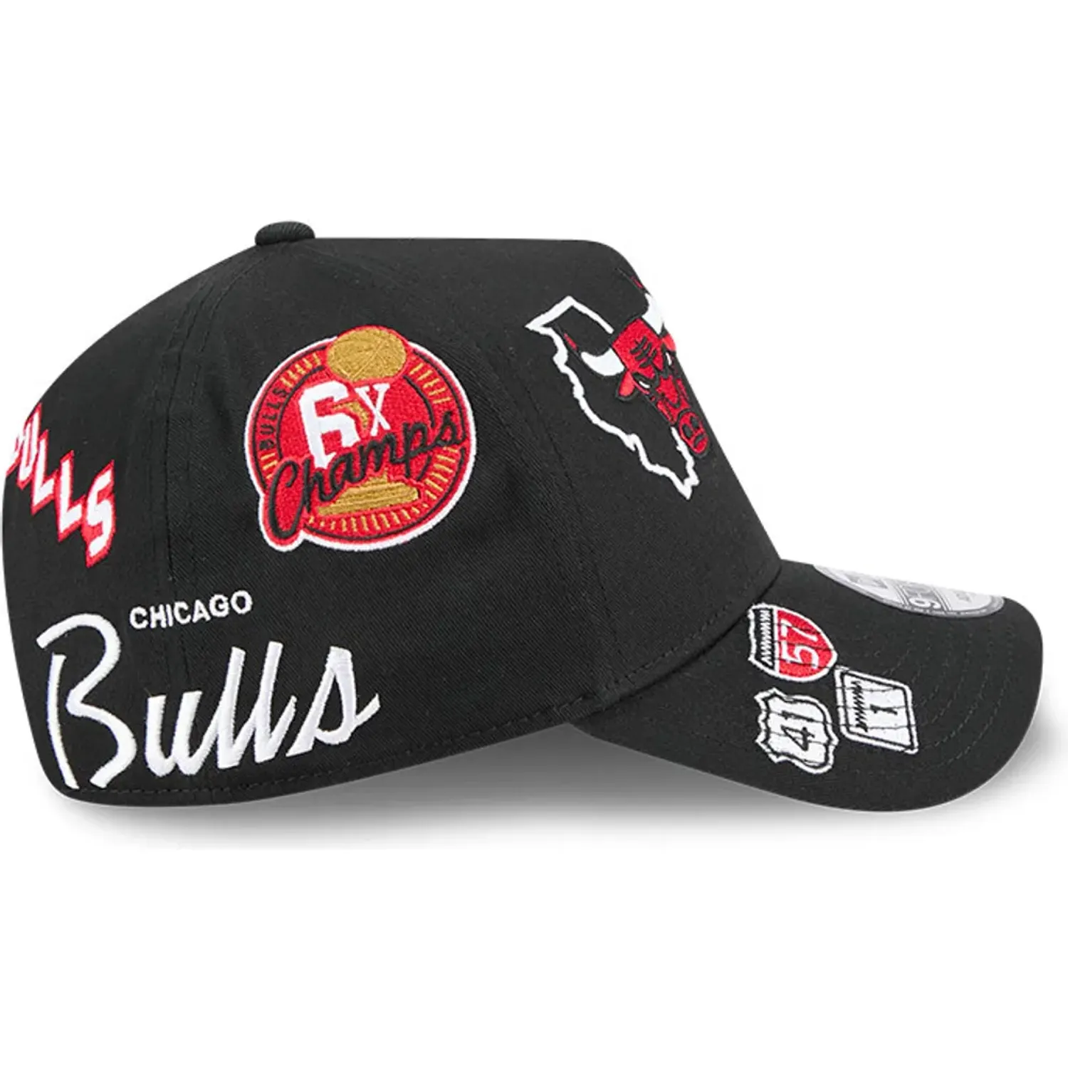 NEW ERA Gorra New Era Urbana Unisex Chicago Bulls 940 color negro | Platanitos