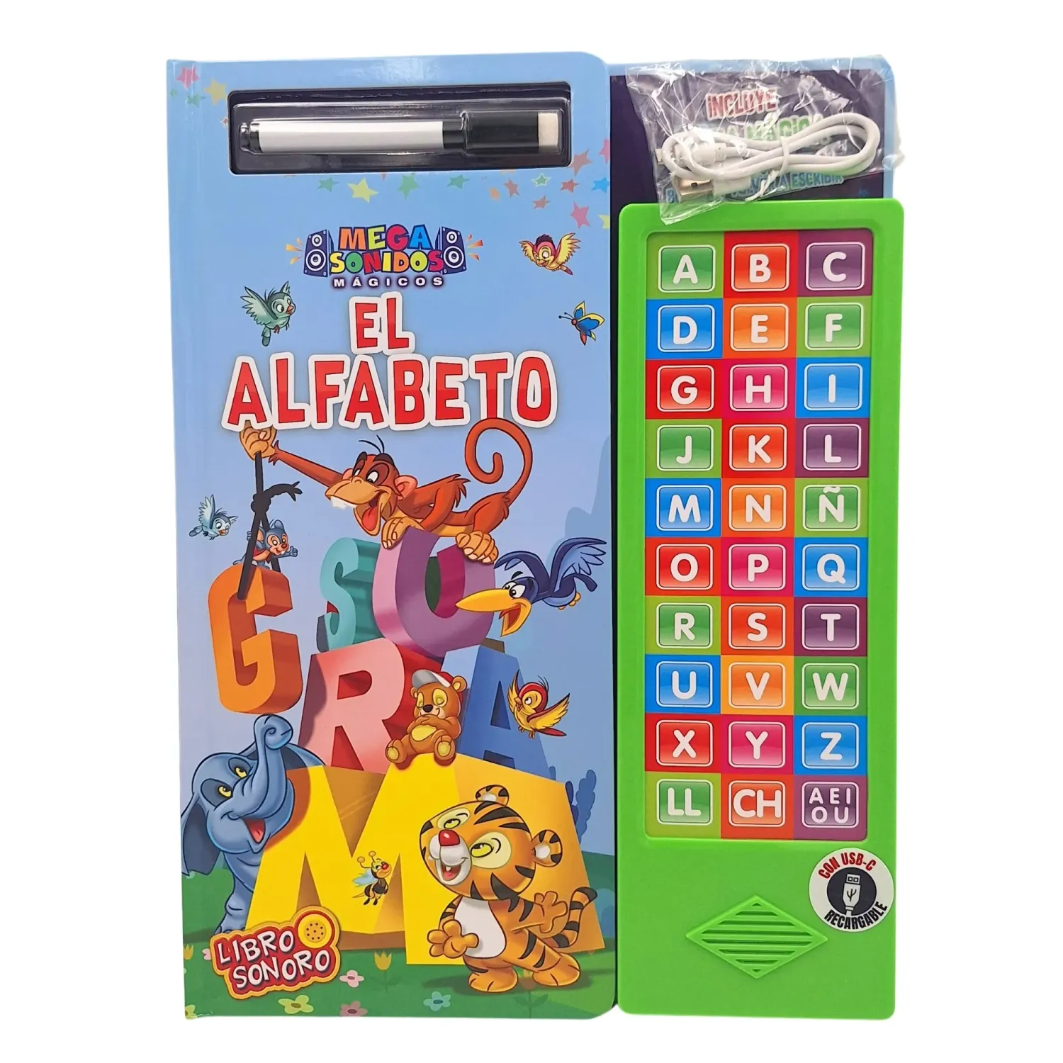 DGNOTTAS Mega Dgnottas Sonidos Magicos El Alfabeto color varios | Platanitos