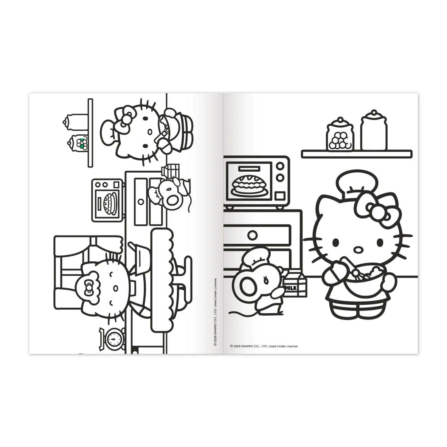 Pinta Dgnottas Y Diviertete Hello Kitty Y Familia color varios | Platanitos