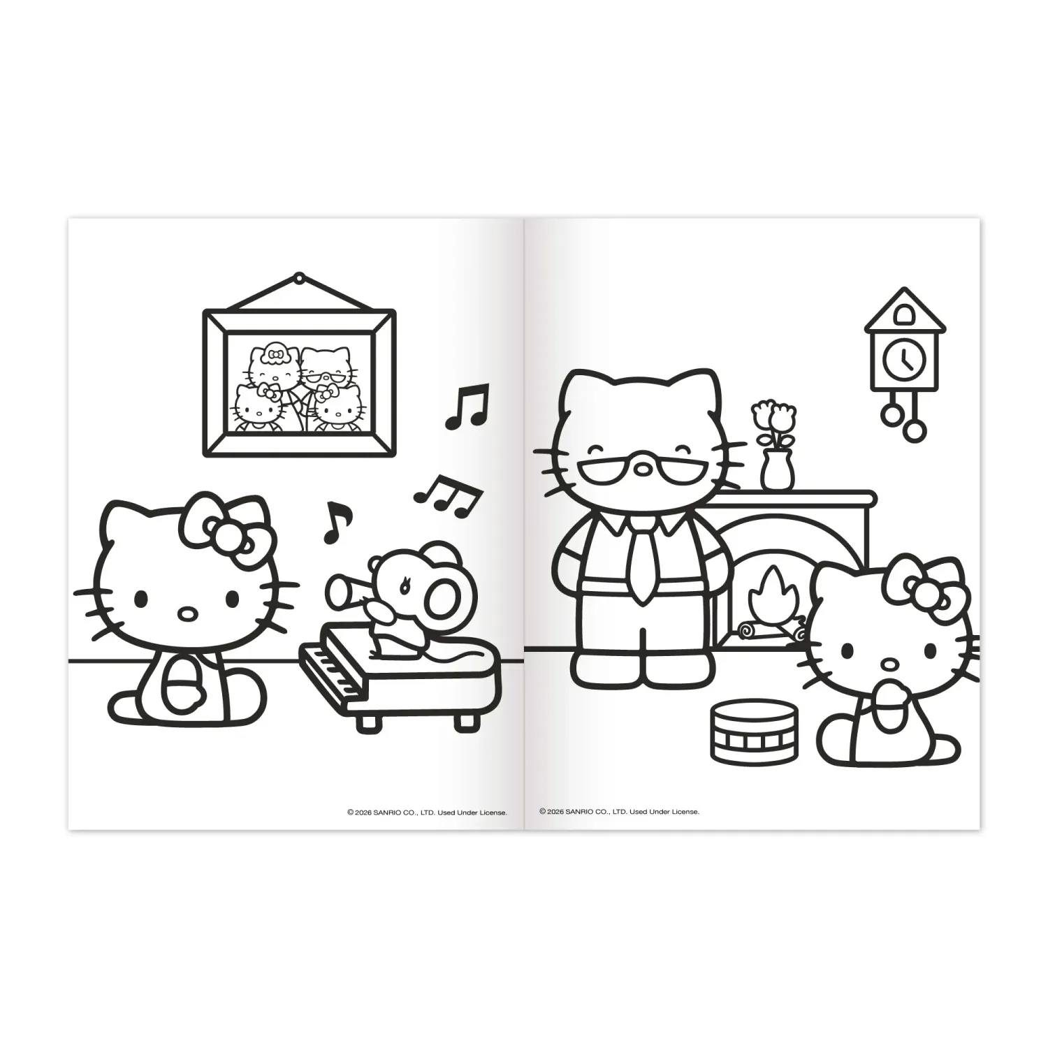 Pinta Dgnottas Y Diviertete Hello Kitty Y Familia color varios | Platanitos