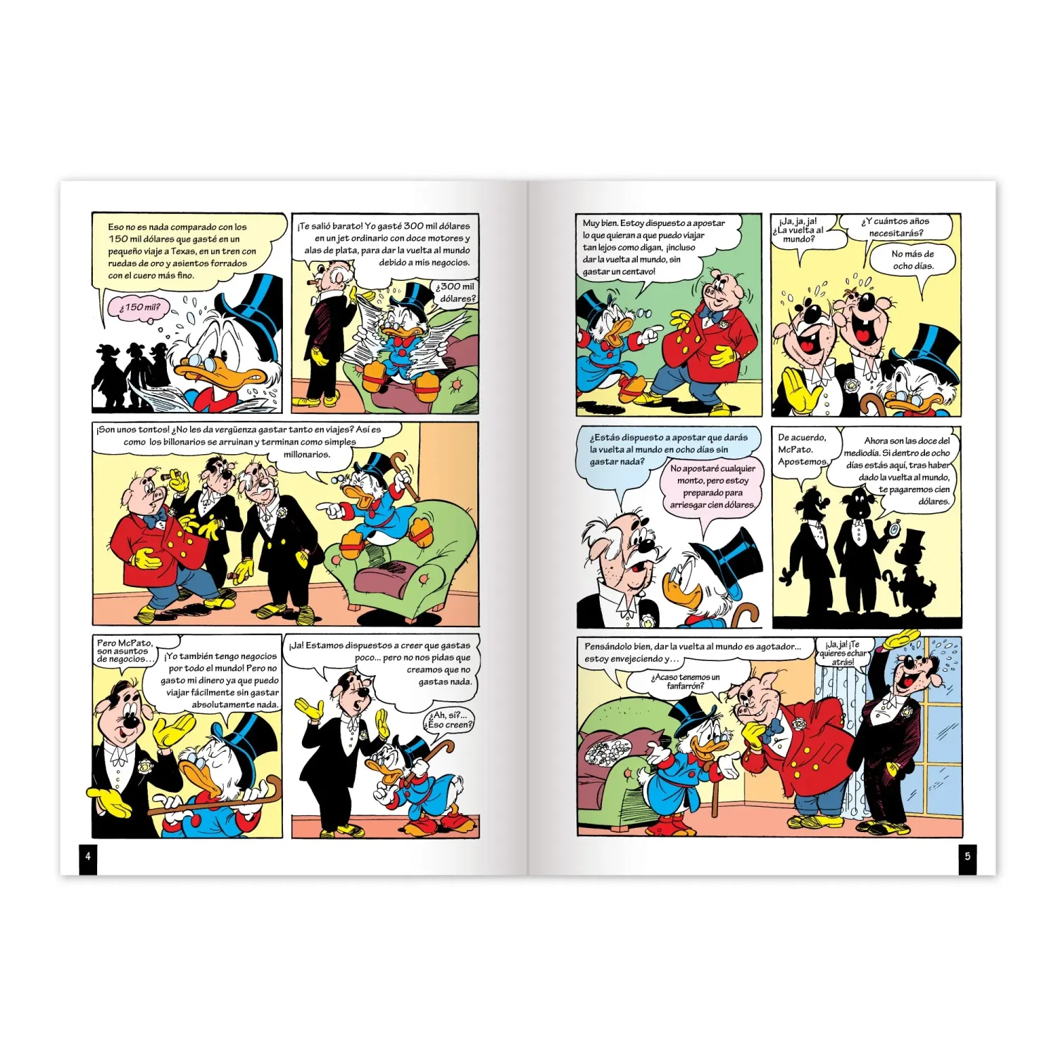 DGNOTTAS Comics Dgnottas Donald En La Vuelta Al Mundo En Ocho Dias color varios | Platanitos