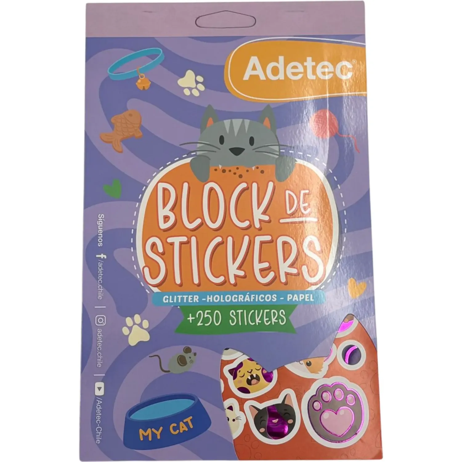 DGNOTTAS Block Dgnottas Stickers Gatitos Adetec color varios | Platanitos