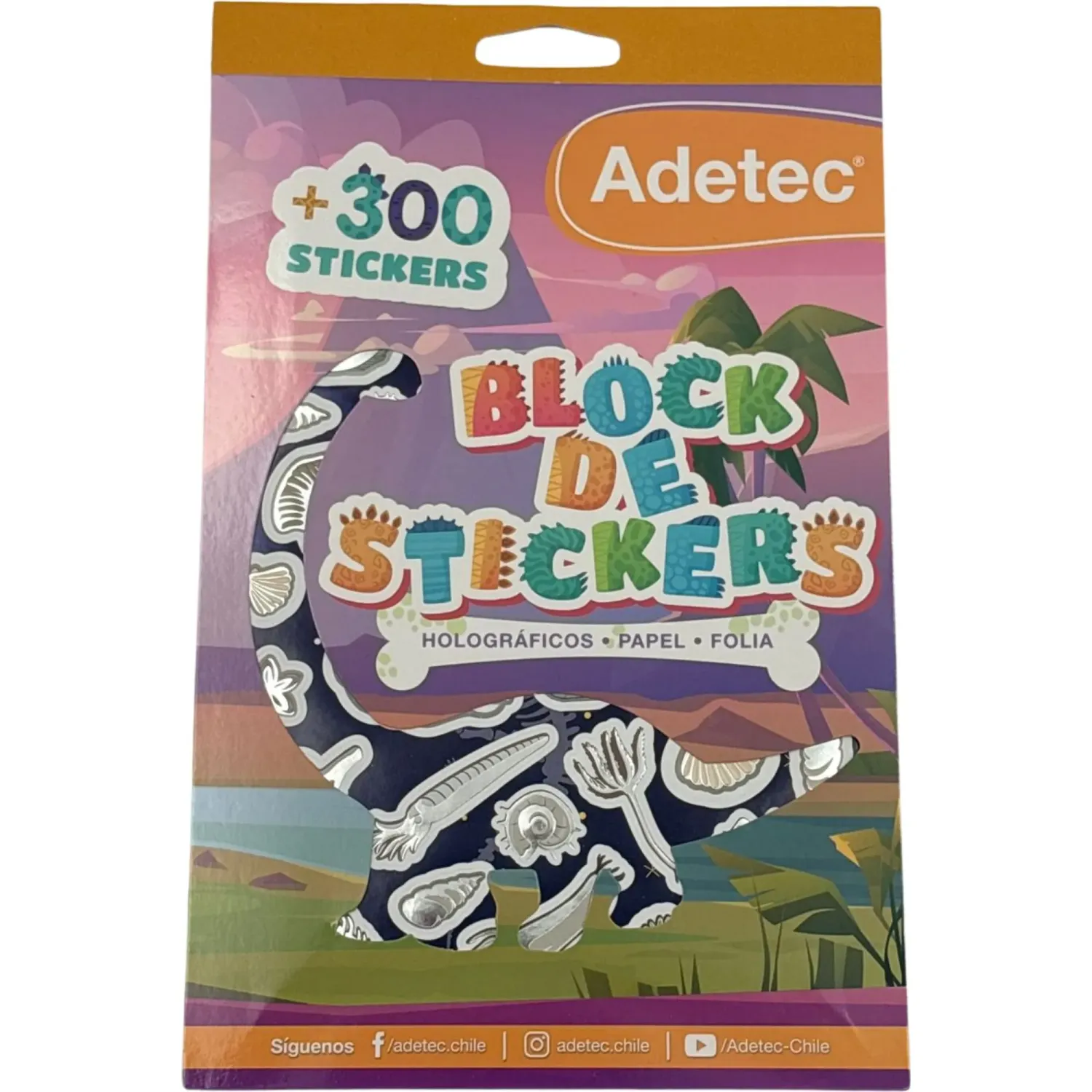 DGNOTTAS Block Dgnottas Stickers Dinosaurios Adetec color varios | Platanitos