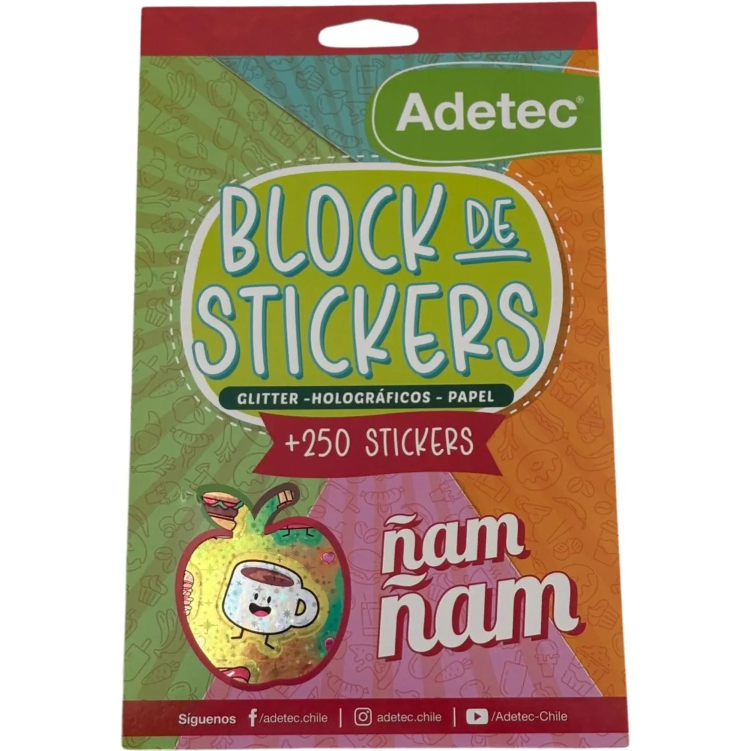 DGNOTTAS Block Dgnottas Stickers Nam Nam Adetec color varios | Platanitos