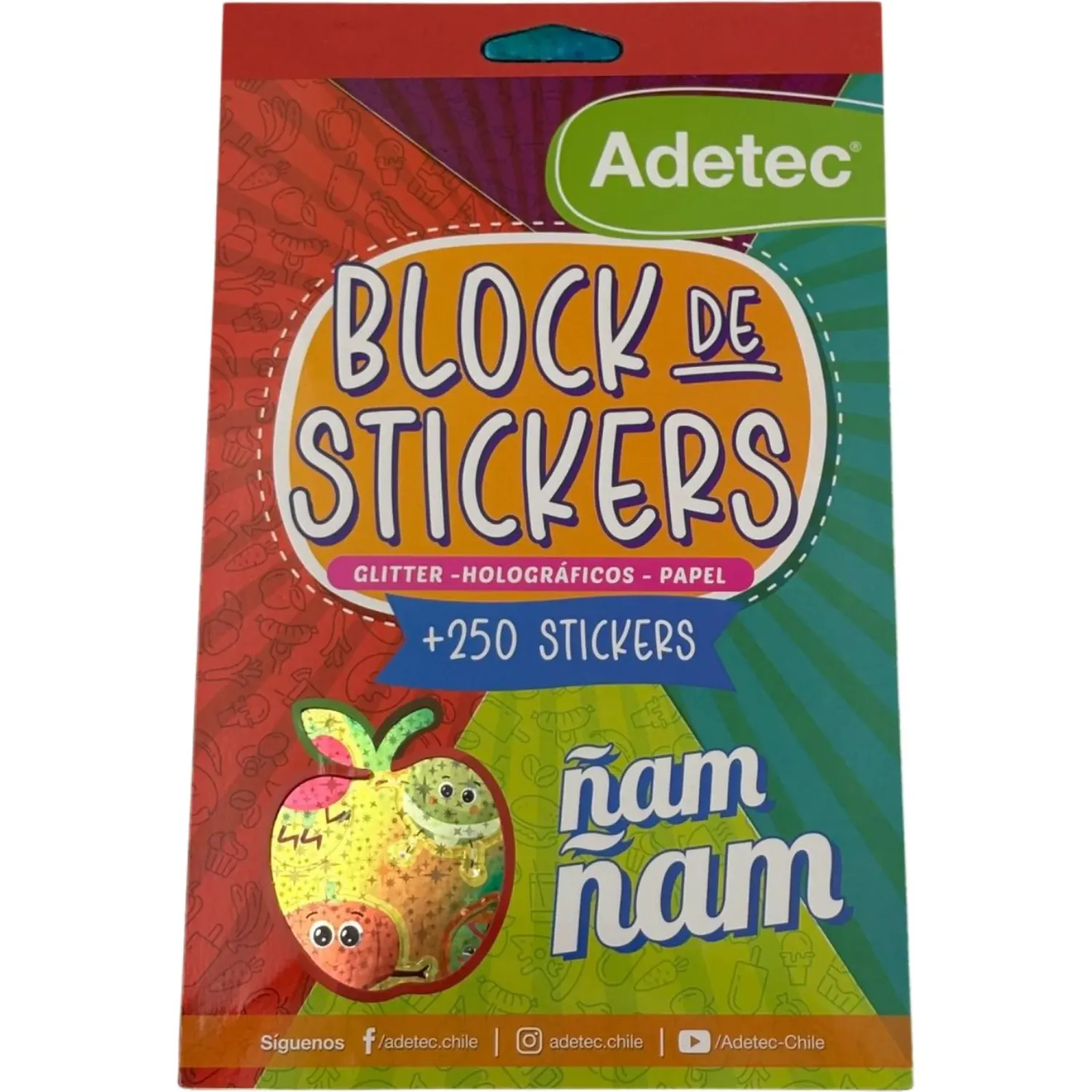 DGNOTTAS Block Dgnottas Stickers Nam Nam Adetec color varios | Platanitos