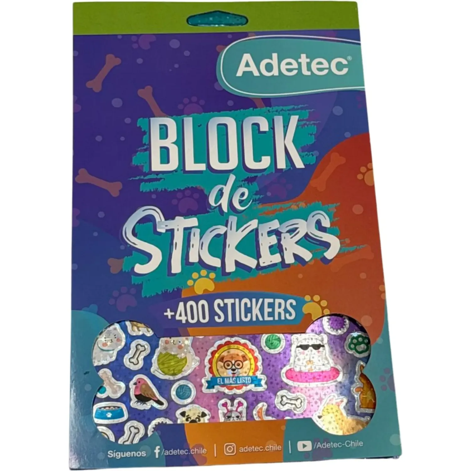 DGNOTTAS Block Dgnottas Stickers Mascotas Adetec color varios | Platanitos