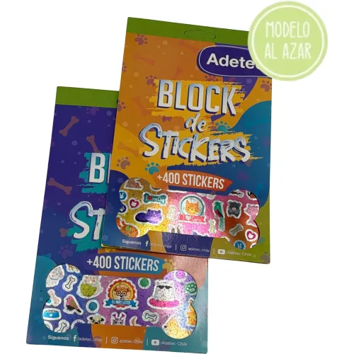 DGNOTTAS Block Stickers Mascotas Adetec