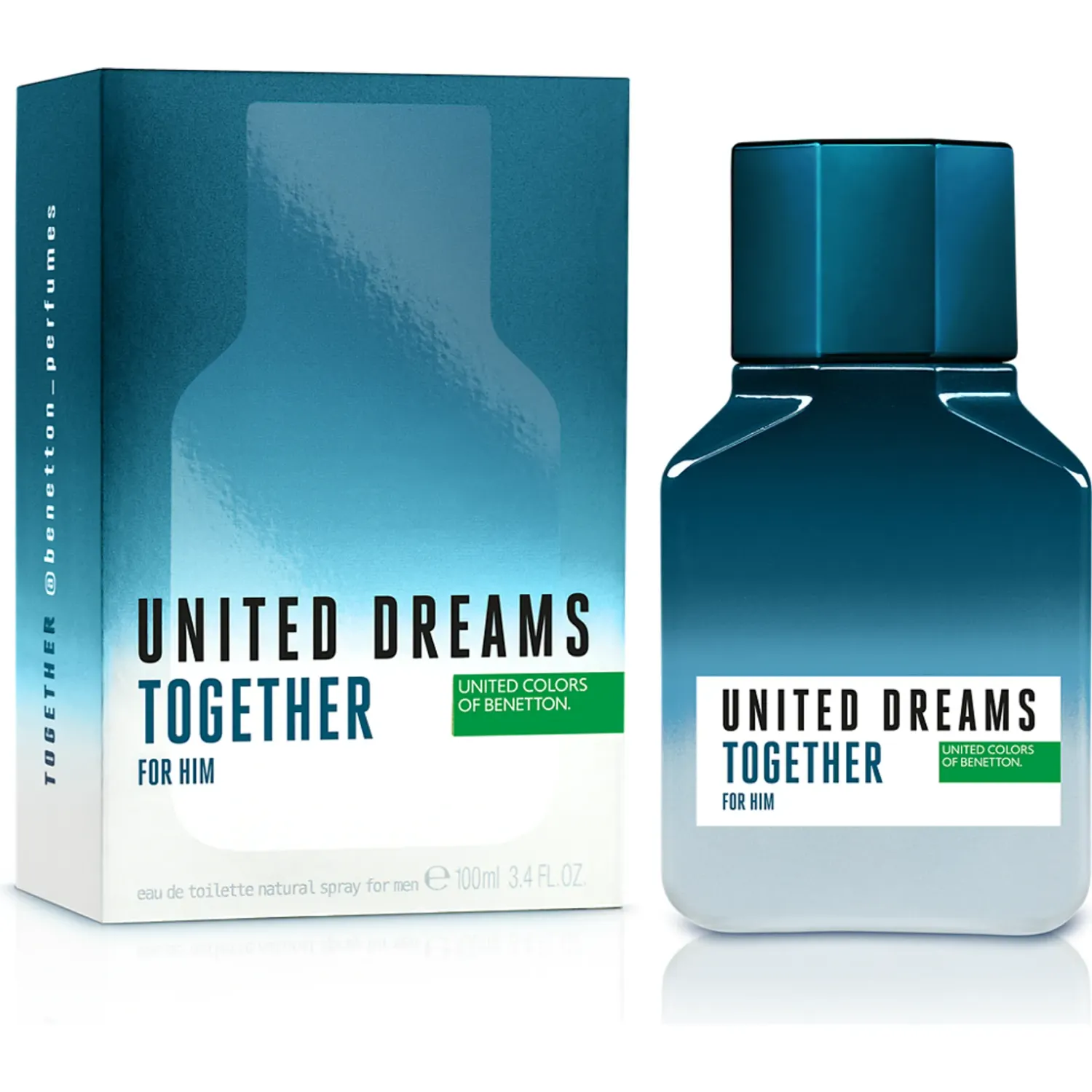 Benetton Perfume Benetton Hombre Benetton United Dreams Together Him 100ml color azul / blanco | Platanitos