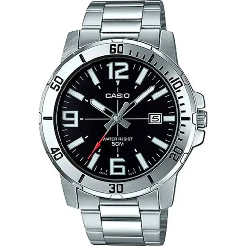 Reloj Casio Hombre Casio Mtp-Vd01d-1bv color plateado | Platanitos
