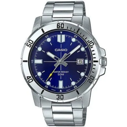 Reloj Casio Hombre Casio Mtp-Vd01d-2ev color plateado | Platanitos