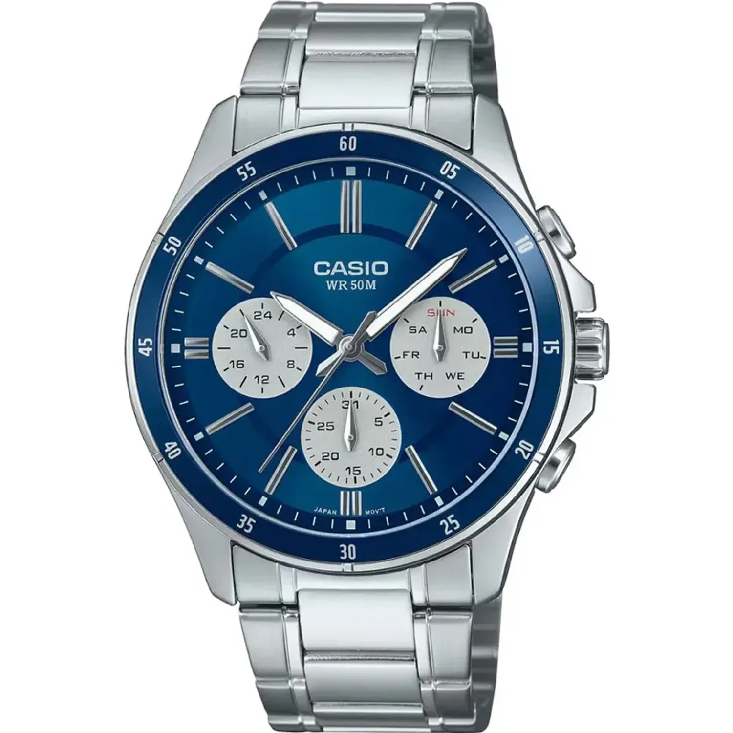 CASIO Reloj Casio Hombre Casio Mtp-1374d-2a3 color plateado | Platanitos