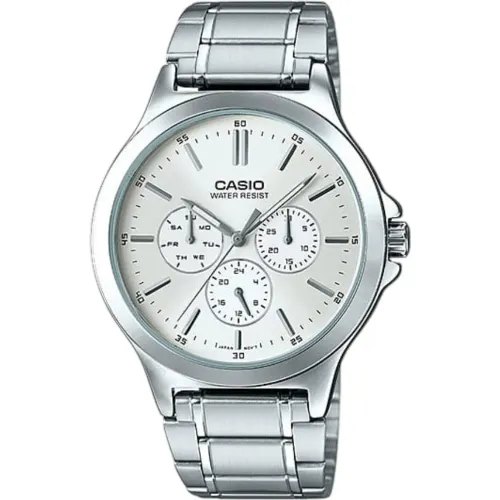 Reloj Casio Hombre Casio Mtp-V300d color plateado | Platanitos